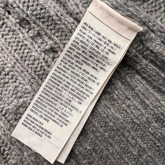 Y2K Abercrombie & Fitch Bella Swan Wool Knit Hooded Sweater - Picture 6 of 8